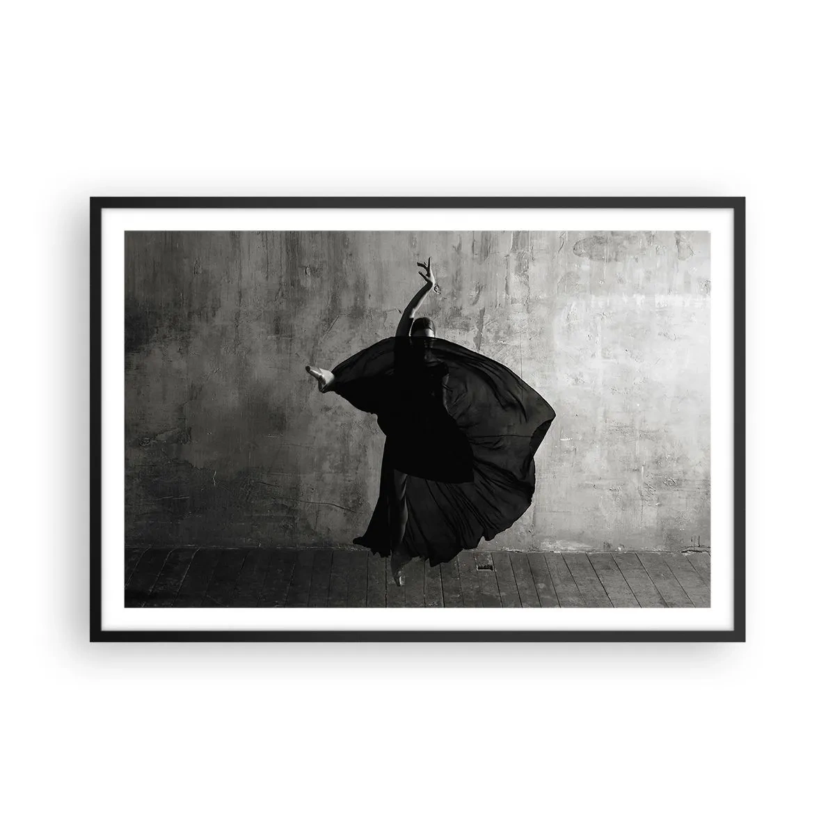 Pôster com moldura preta - Cheio de paixão - 91x61 cm