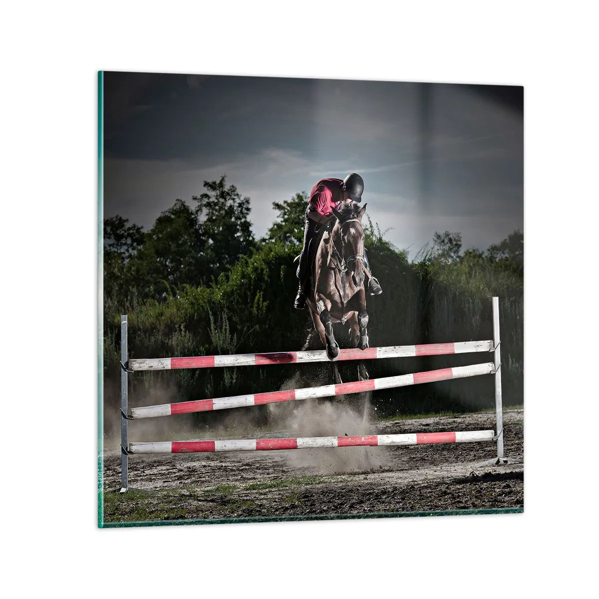 Quadro em vidro - Juntos pela vitória - 50x50 cm