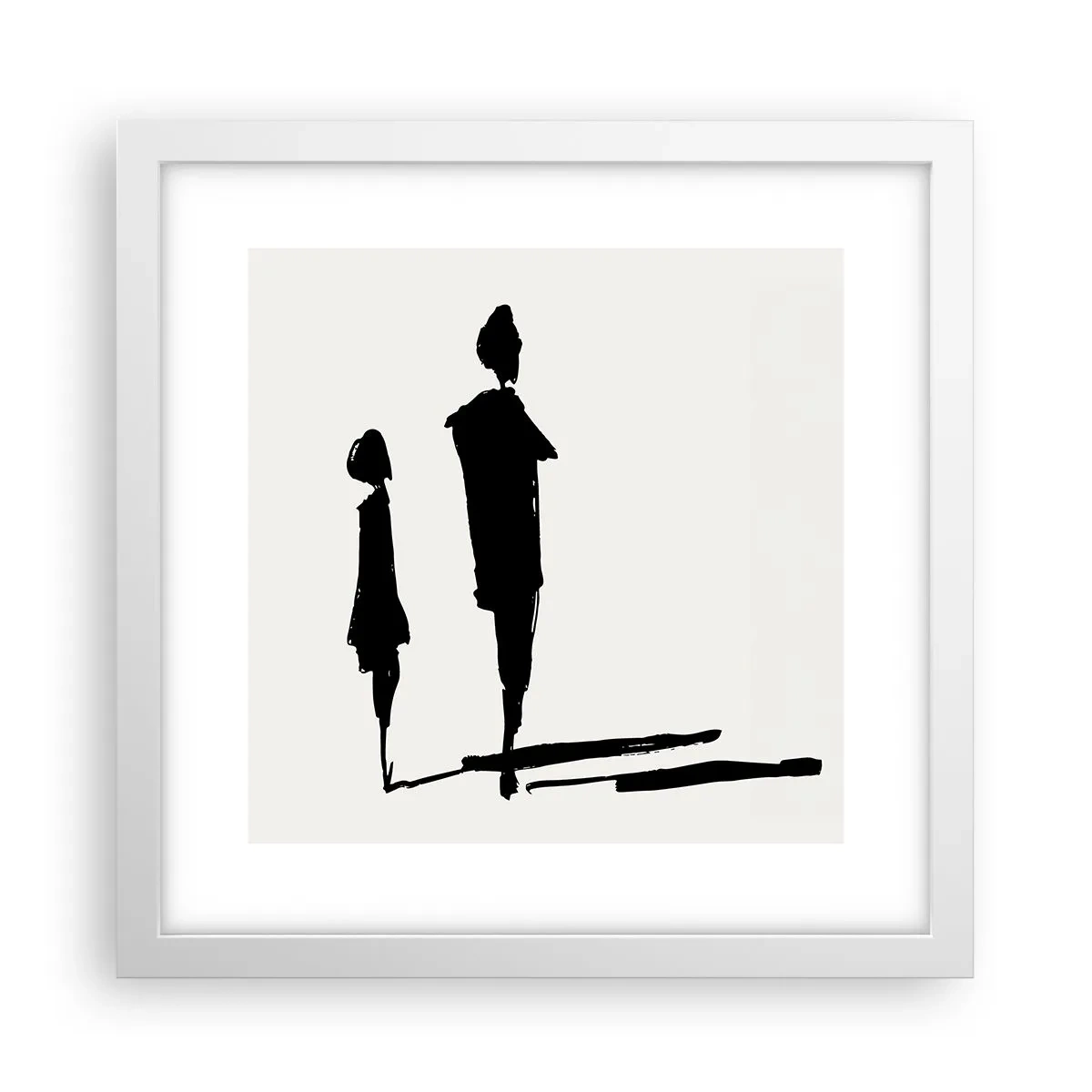 Pôster em moldura branca - Certeza que juntos? - 30x30 cm