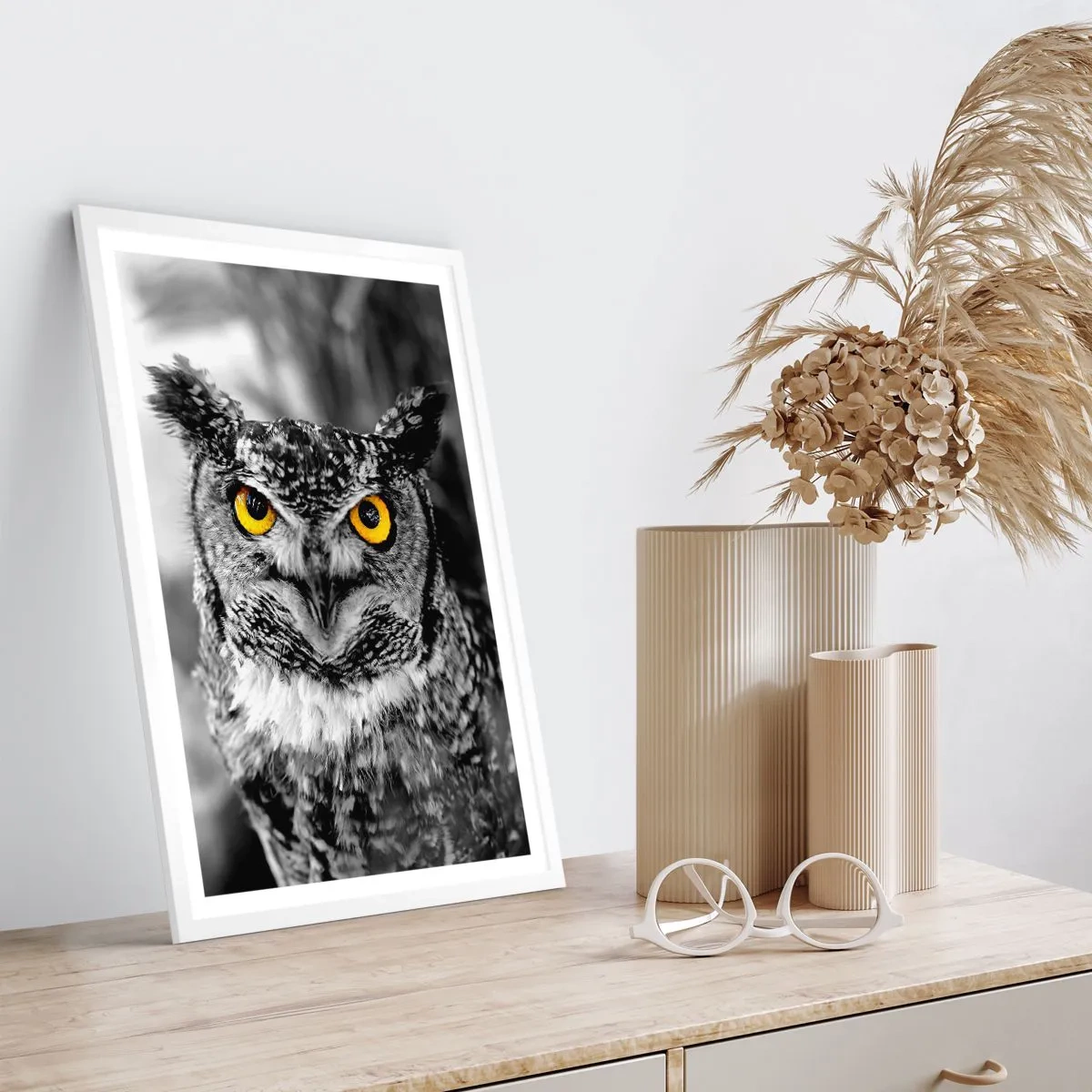 Pôster em moldura branca - Nada pode ser escondido - 50x70 cm