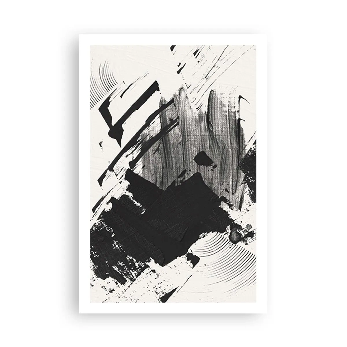 Pôster - Abstração – expressão do preto - 61x91 cm