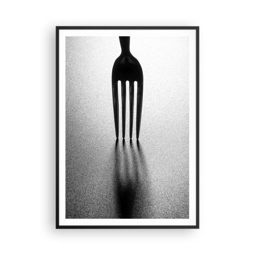 Pôster com moldura preta - Luz e sombra - 70x100 cm