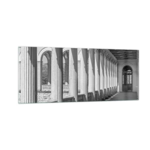 Quadro em vidro - Arcada ensolarada - 100x40 cm