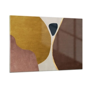 Quadro em vidro - Abstração – um lugar no espaço - 120x80 cm