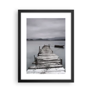 Pôster com moldura preta - Amanhã pode ir - 30x40 cm