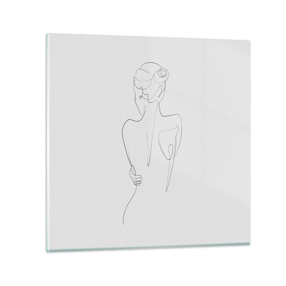 Quadro em vidro - Música corporal - 60x60 cm