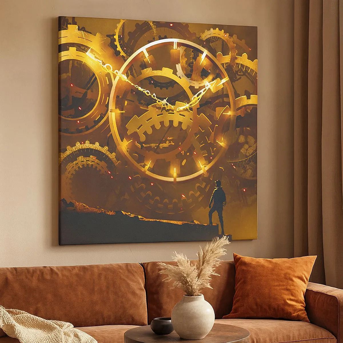 Quadro em tela - Na origem do tempo - 30x30 cm