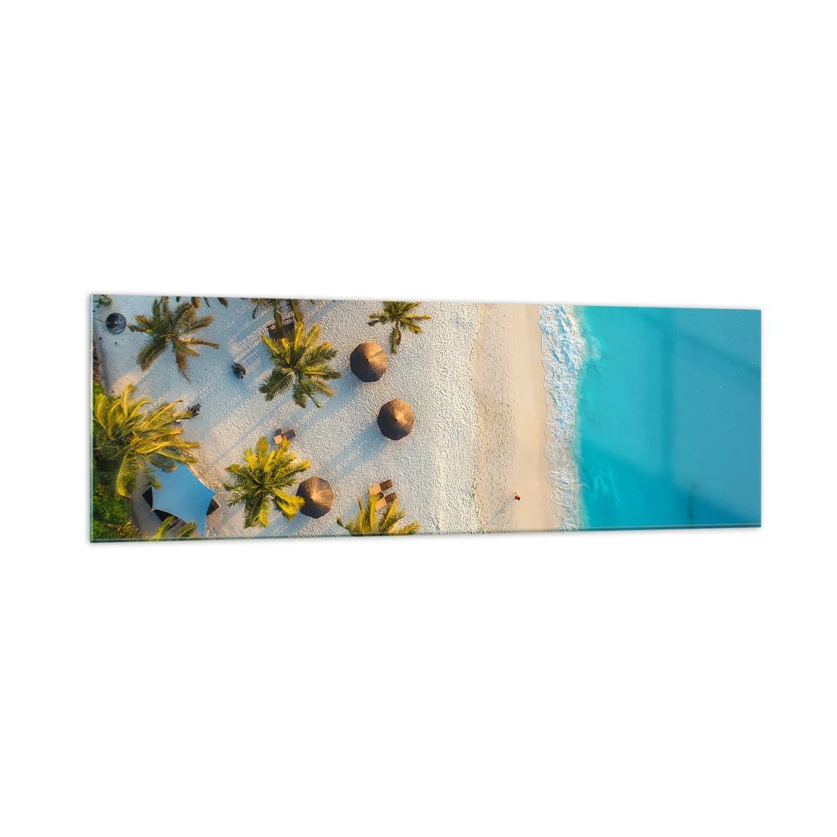 Quadro em vidro - Bem vindo ao Paraíso - 160x50 cm