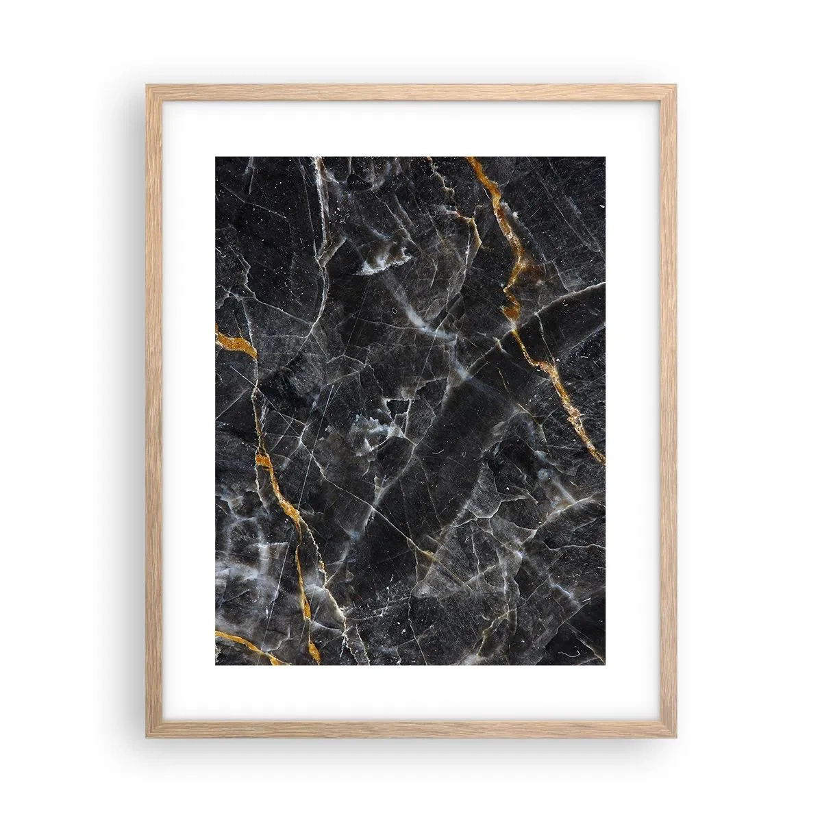 Pôster com moldura de carvalho claro - A vida interior da pedra - 40x50 cm