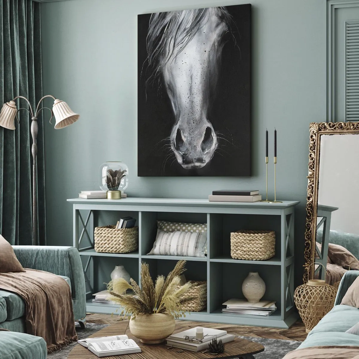 Quadro em tela - Olhar sedutor - 45x80 cm