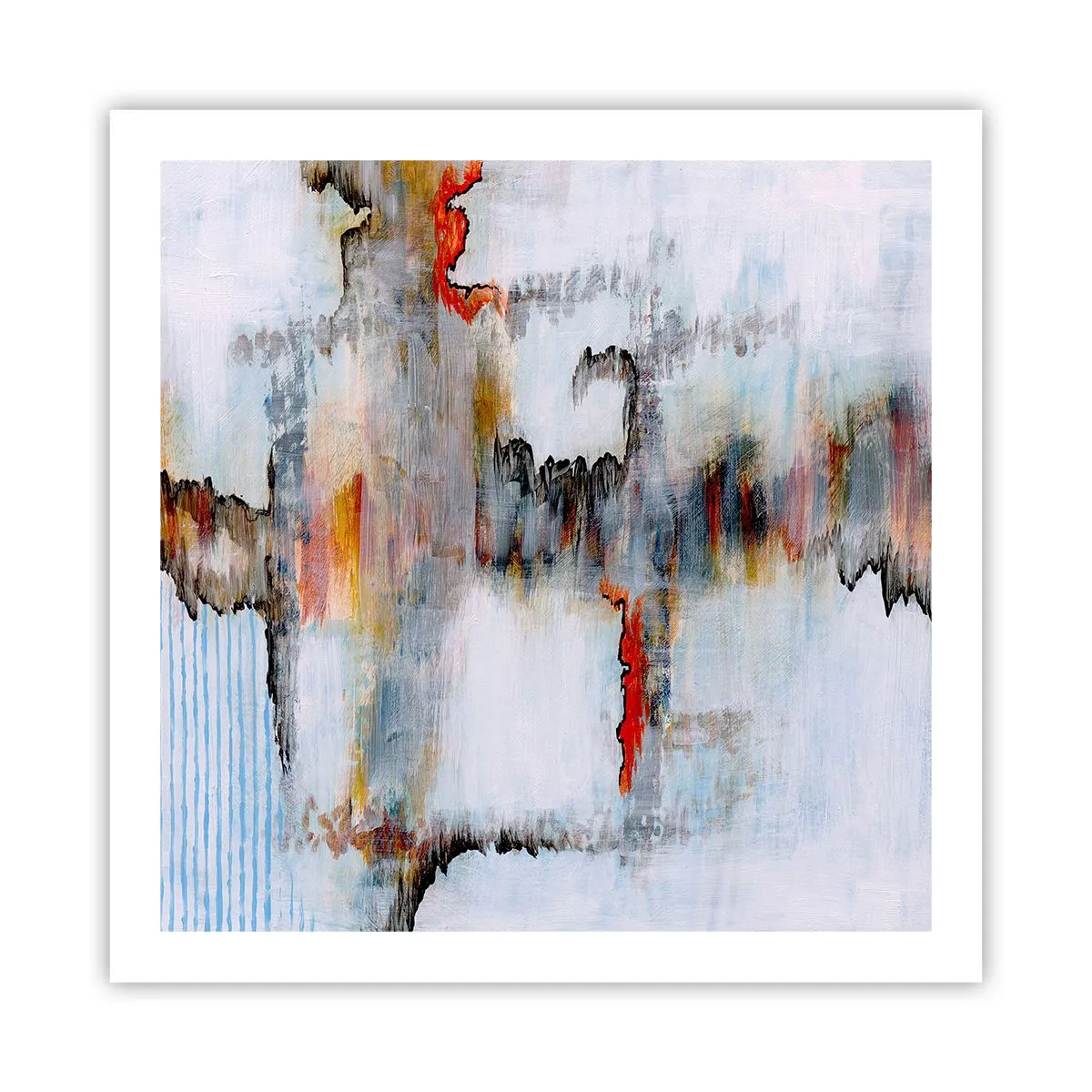 Pôster - Com um palito na água - 60x60 cm