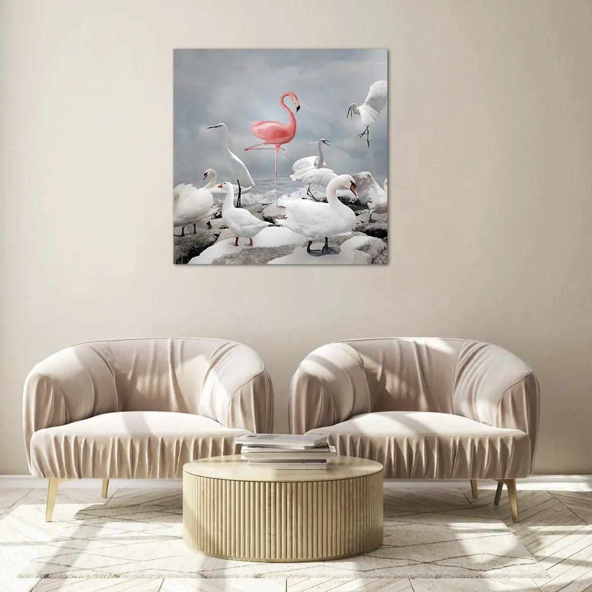 Quadro em vidro - Como vim parar aqui? - 50x50 cm