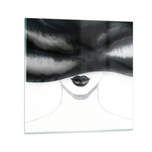 Quadro em vidro - Mistério sensual - 30x30 cm