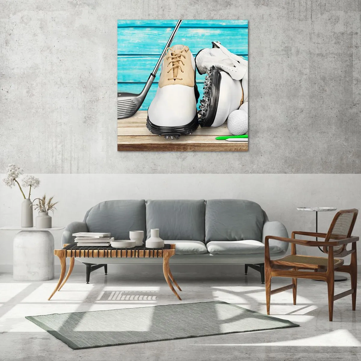 Quadro em vidro - Está tudo pronto - 60x60 cm