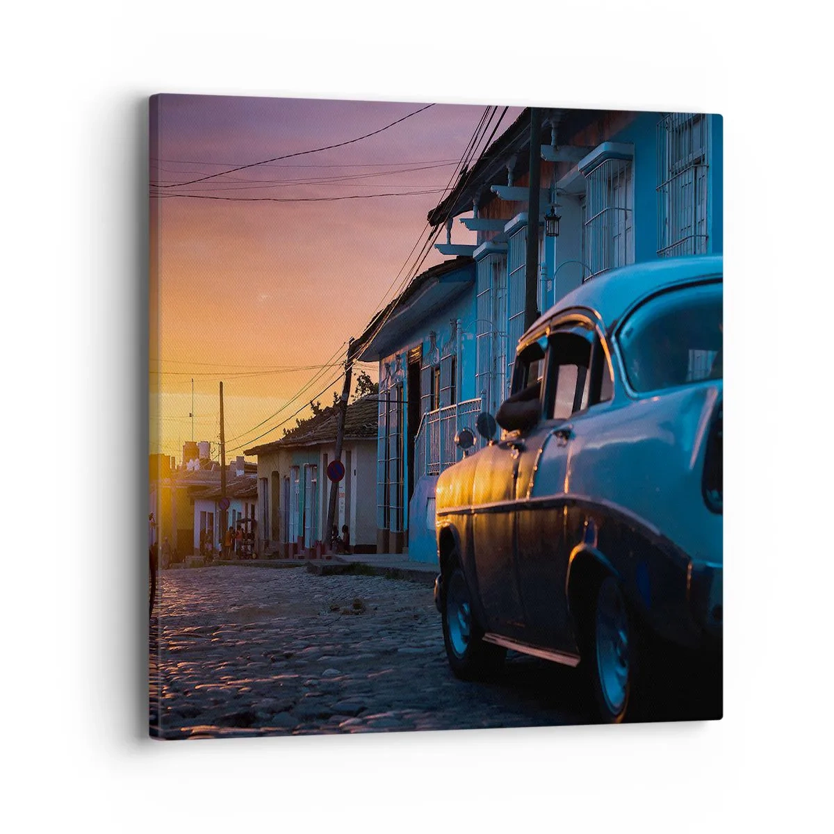 Quadro em tela - Aqui é onde o tempo abranda - 40x40 cm