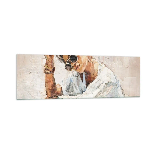 Quadro em vidro - Retrato em pleno sol - 160x50 cm