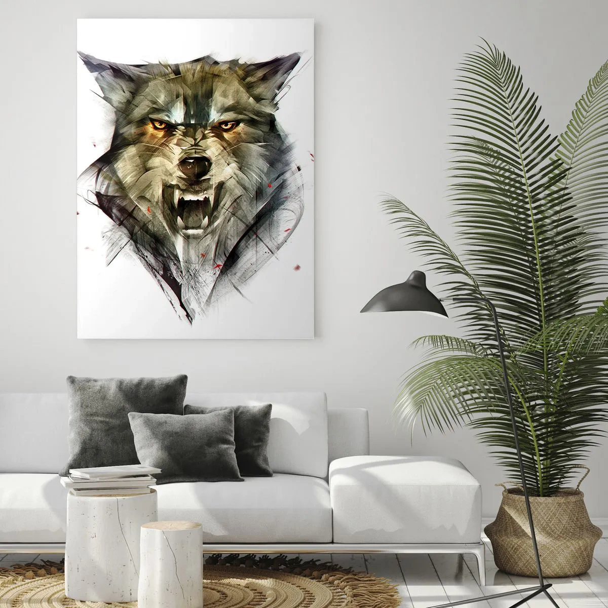 Quadro em vidro - Nem um passo! - 50x70 cm