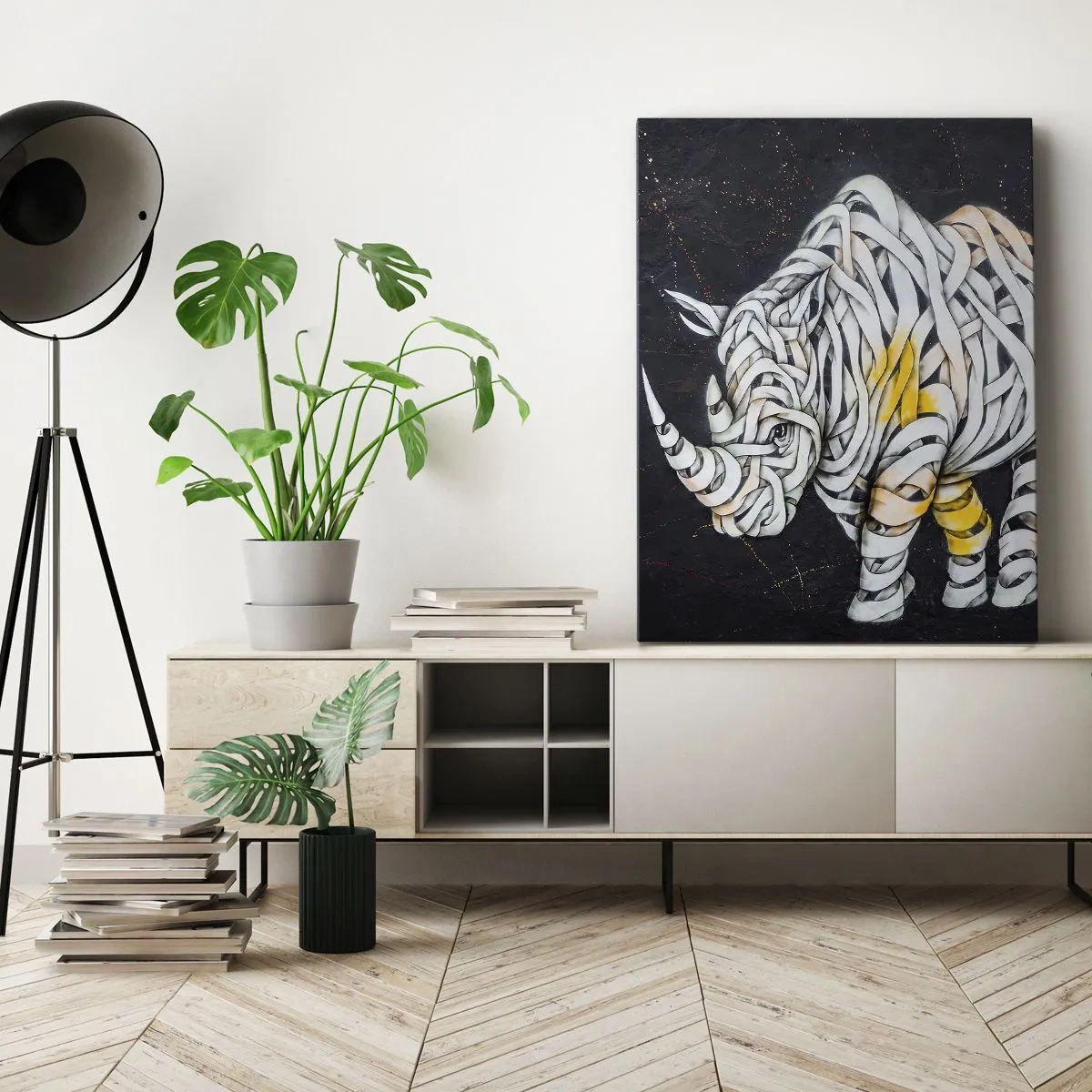 Quadro em tela - Dizer que é casca grossa é um mito - 65x120 cm