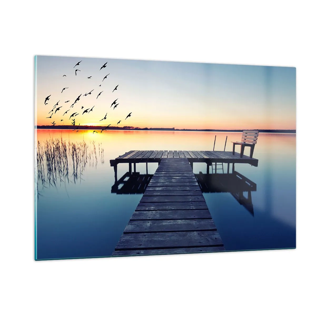 Quadro em vidro - Foi um bom dia - 120x80 cm