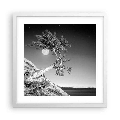 Pôster em moldura branca - Guerreira vitoriosa - 40x40 cm