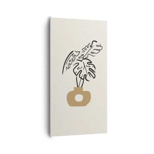 Quadro em tela - Monstera – decoração do lar - 65x120 cm