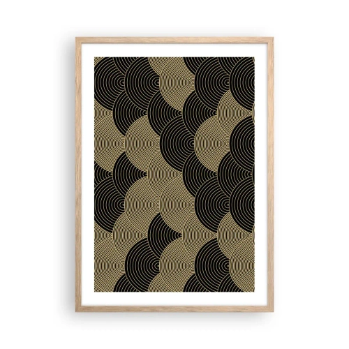 Pôster com moldura de carvalho claro - Unidade na multiplicidade - 50x70 cm