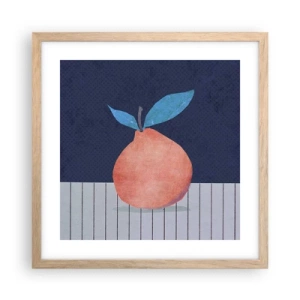 Pôster com moldura de carvalho claro - Convexidade e plano - 40x40 cm