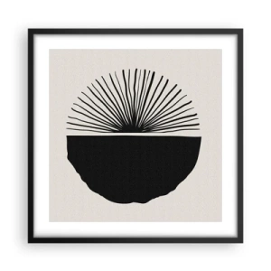 Pôster com moldura preta - Uma gama de possibilidades - 50x50 cm