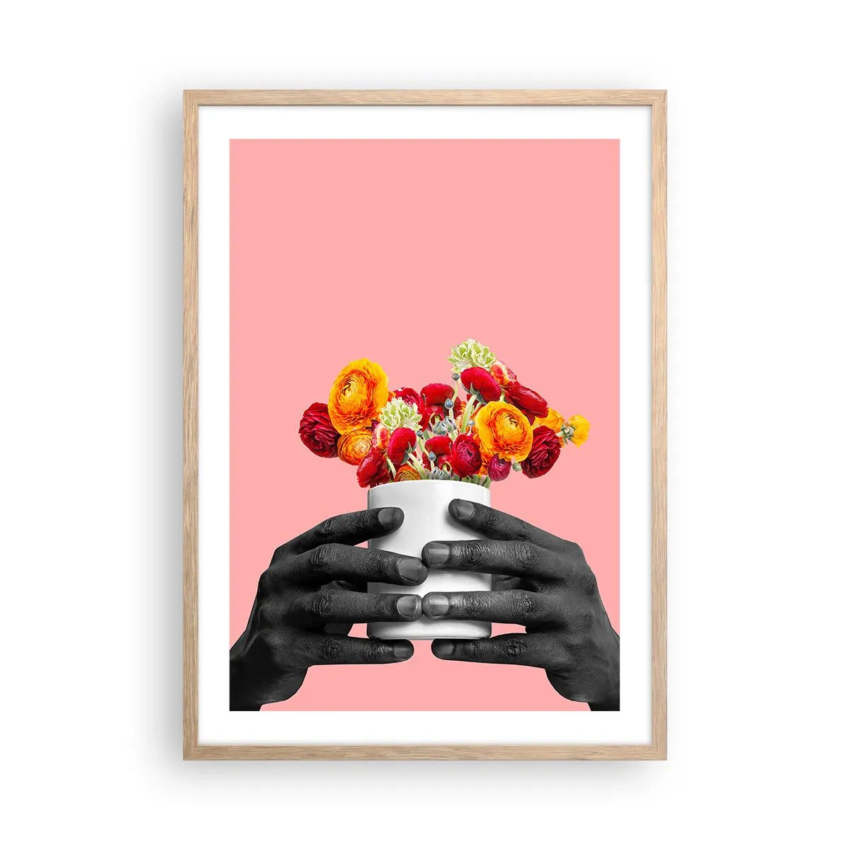 Pôster com moldura de carvalho claro - A apoteose da vida - 50x70 cm