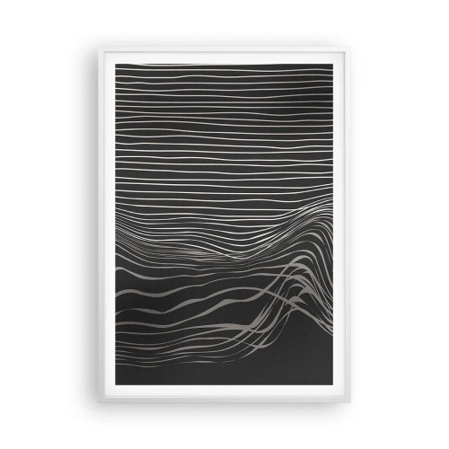 Pôster em moldura branca - Ritmo e sotaque - 70x100 cm