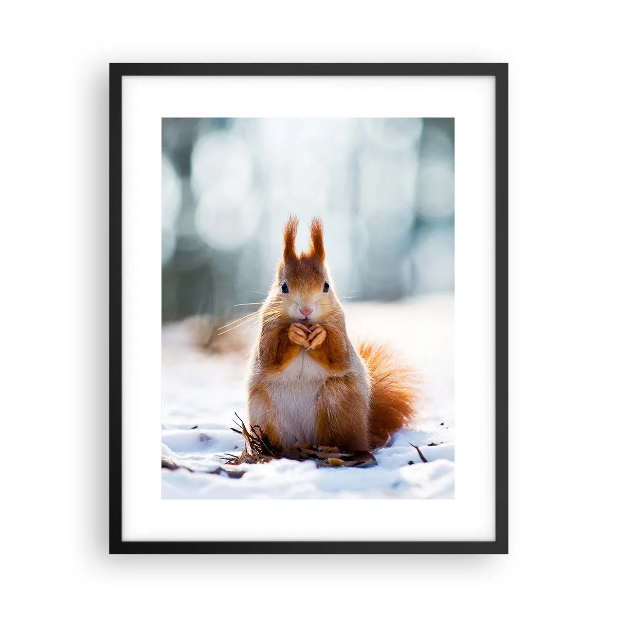 Pôster com moldura preta - Para o que estás a olhar? - 40x50 cm