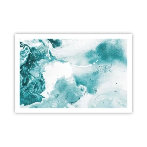 Pôster - Inundado em azul - 91x61 cm