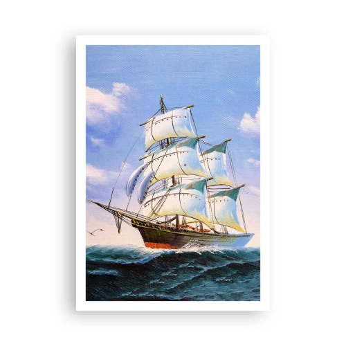Pôster - Orgulhosamente com o vento - 70x100 cm