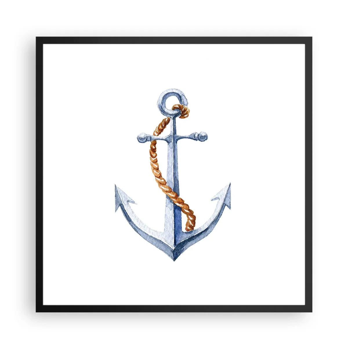 Pôster com moldura preta - Ahoy aventura! - 60x60 cm