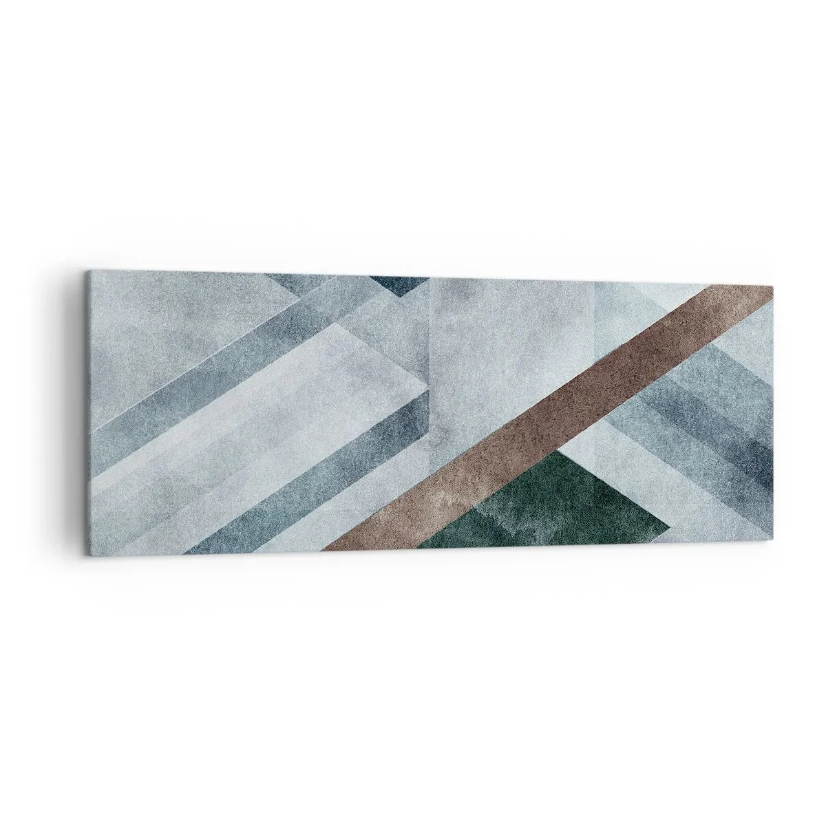 Quadro em tela - Elegância sofisticada da geometria - 140x50 cm