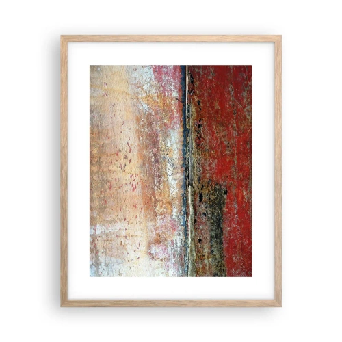 Pôster com moldura de carvalho claro - Talvez seja o mar - 40x50 cm