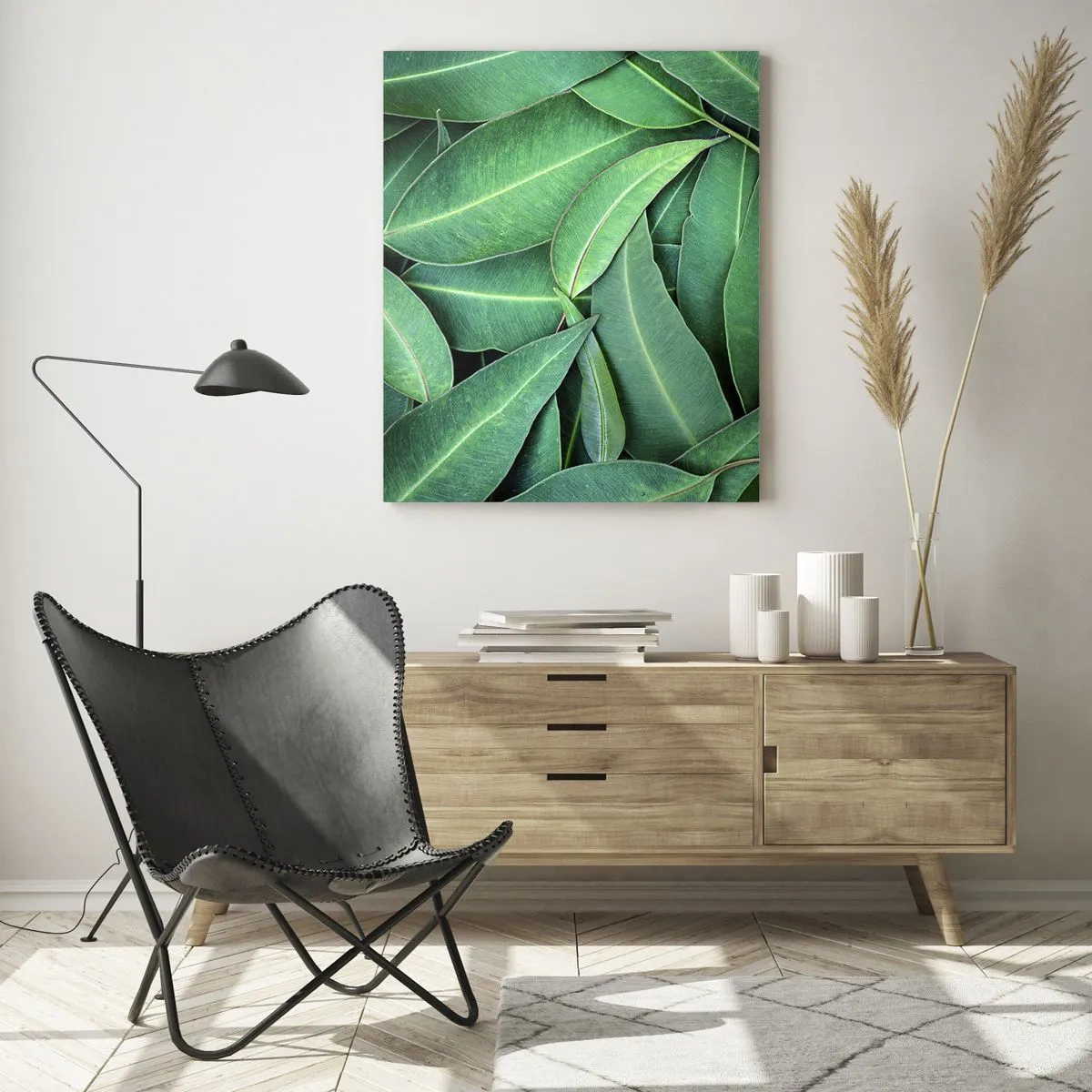 Quadro em vidro - Suculentas e frescas - 70x100 cm