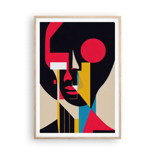 Pôster com moldura de carvalho claro - Seu mundo interior - 70x100 cm