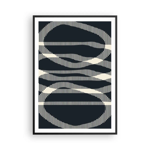 Pôster com moldura preta - Uma tentativa de quebrar a escuridão - 70x100 cm