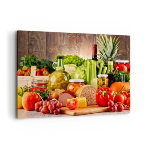 Quadro em tela - Defumados, cozidos, em conserva - 100x70 cm