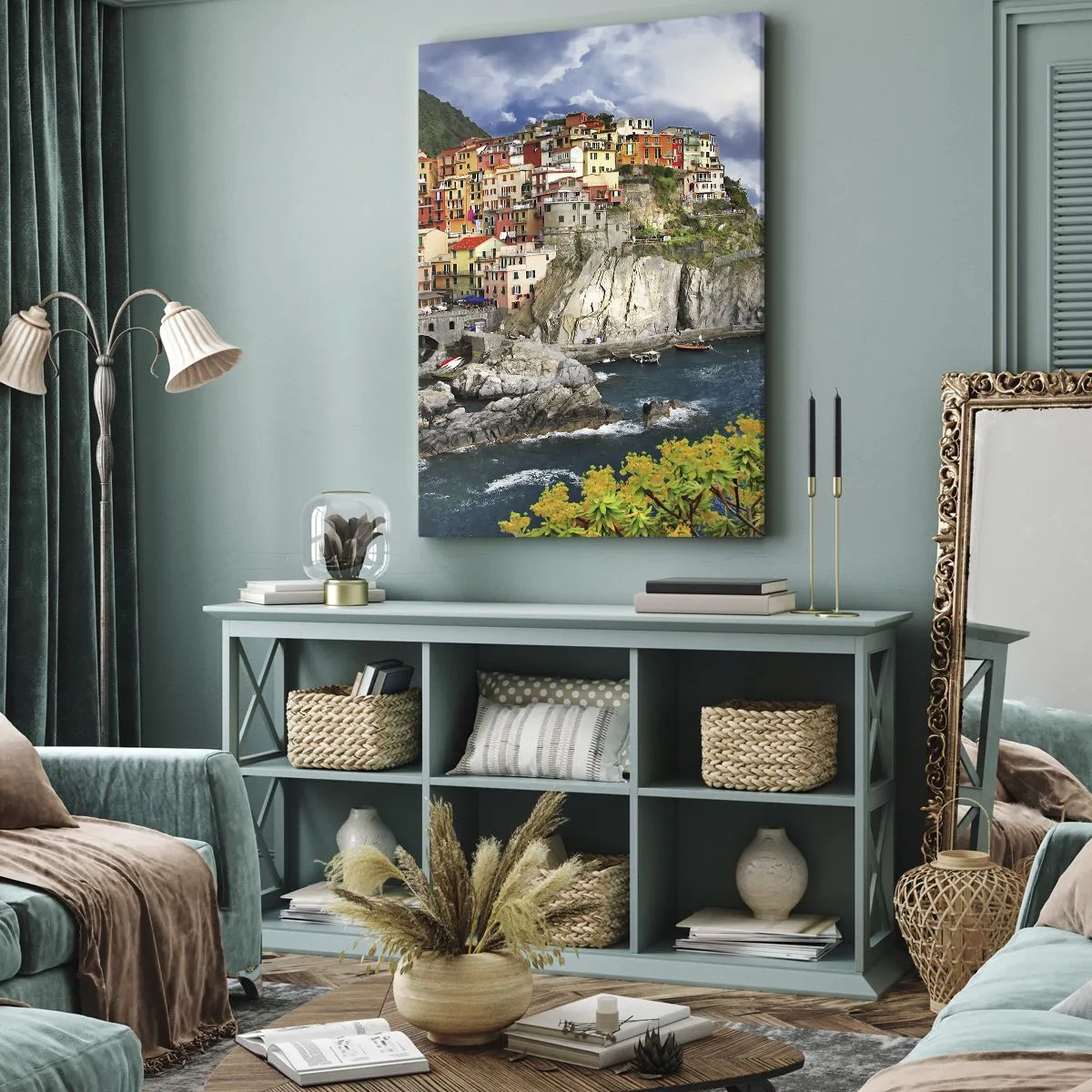 Quadro em tela - Um aglomerado nas rochas - 50x70 cm