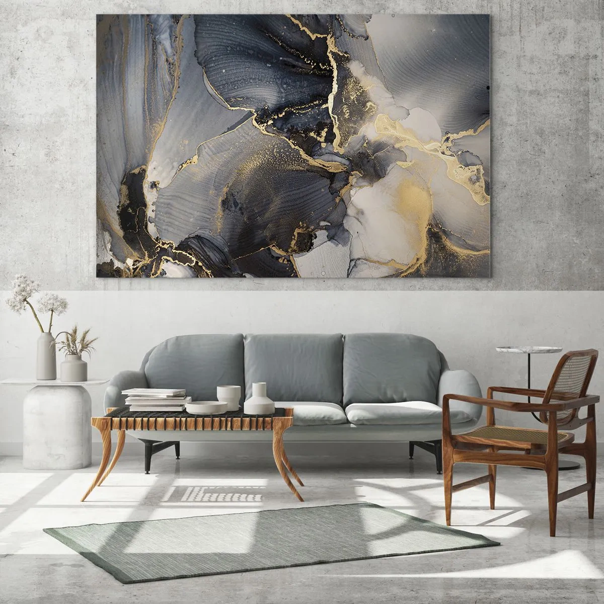 Quadro em vidro - A vida da pedra - 120x80 cm