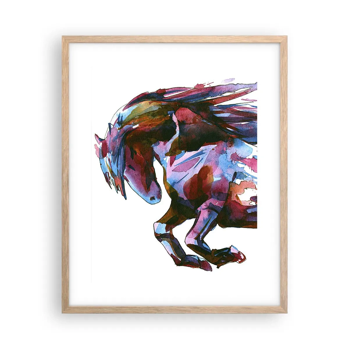 Pôster com moldura de carvalho claro - Em êxtase - 40x50 cm