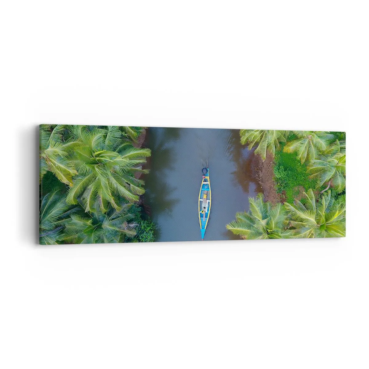Quadro em tela - Em uma trilha tropical - 90x30 cm