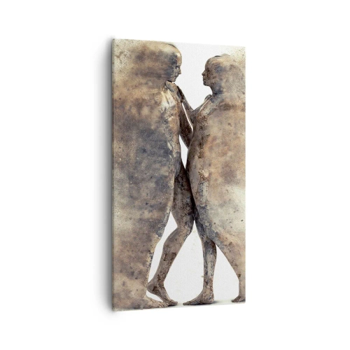 Quadro em tela - Do pó vieram para amar - 55x100 cm