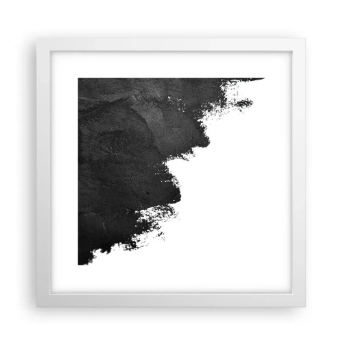 Pôster em moldura branca - Elementos: terra - 30x30 cm