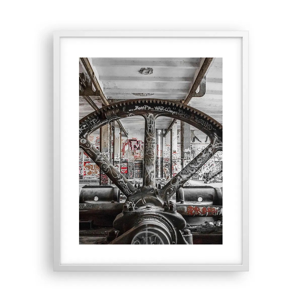 Pôster em moldura branca - A vida secreta da fábrica - 40x50 cm