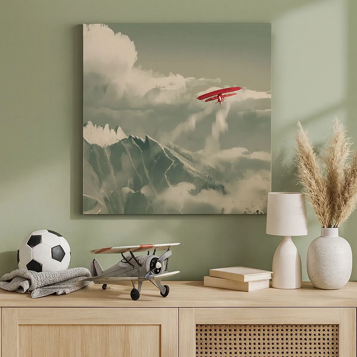 Quadro em tela - O pioneiro destemido - 30x30 cm