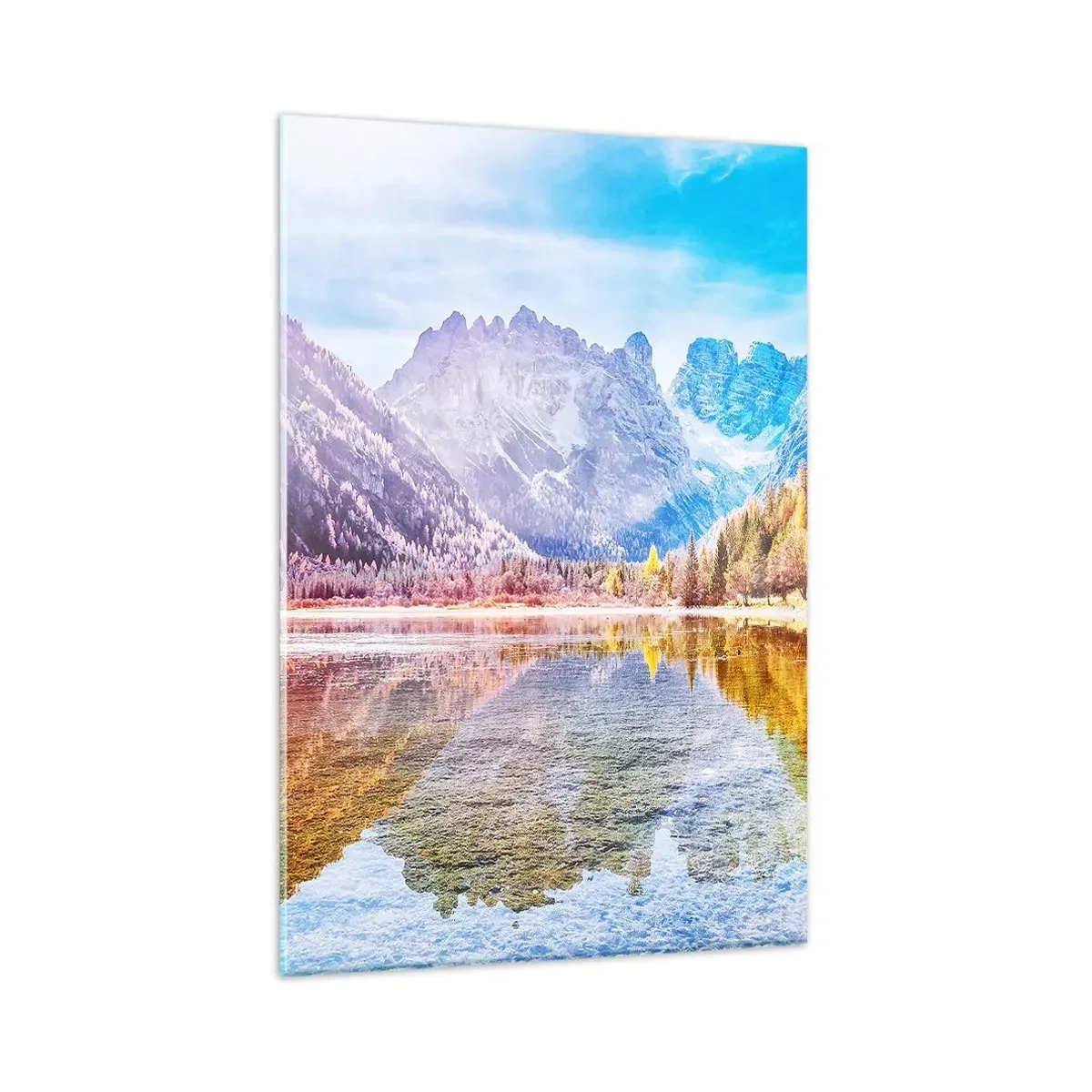 Quadro em vidro - E nas montanhas é outono - 80x120 cm