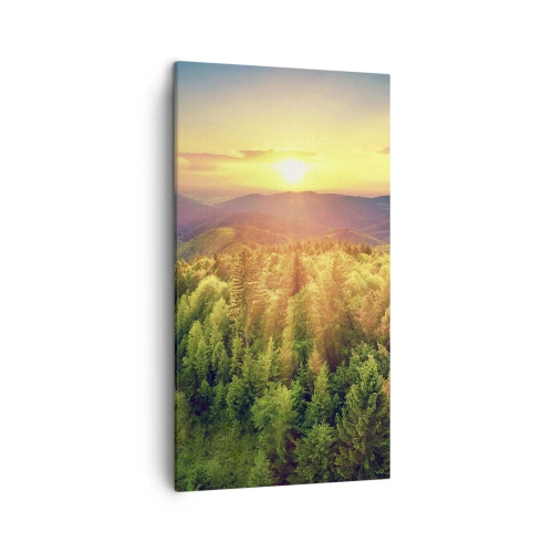 Quadro em tela - Picos e cumes - 45x80 cm